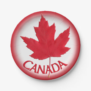 Canada Day Plates Festive Canada Flag Paper Plates