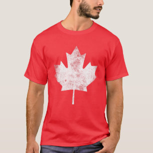 Canada Day Pride Gift Canadian Maple Leaf Flag Ret T-Shirt