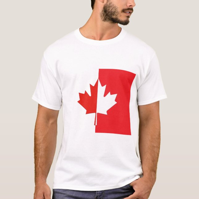 Canada Day Shirt – Red & White Maple Leaf (Front)
