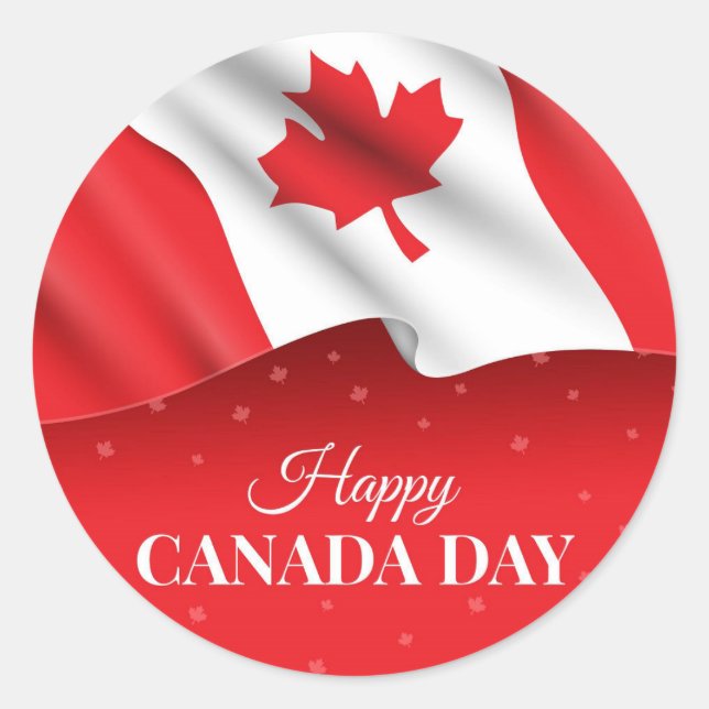 Canada Day  Square Sticker (Front)