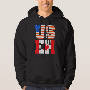 Canada Day Usa Canadian Citizen America Flag Canad Hoodie