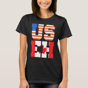 Canada Day Usa Canadian Citizen America Flag Canad T-Shirt