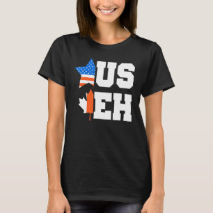 Canada Day Usa Canadian Citizen America Flag Canad T-Shirt