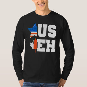 Canada Day Usa Canadian Citizen America Flag Canad T-Shirt