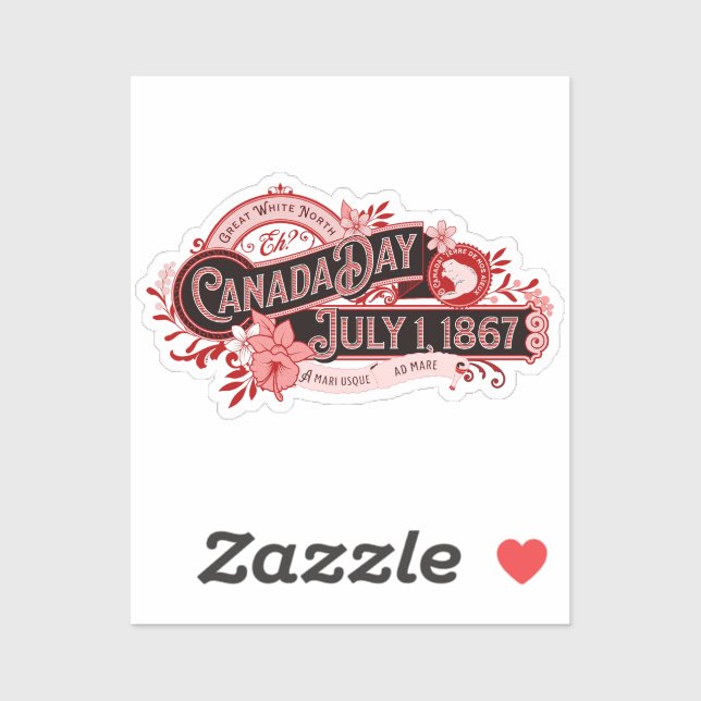 Canada Day Vintage Signage (Sheet)