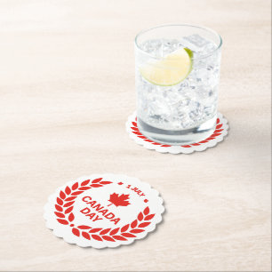 Canada Day Wreath Coasters