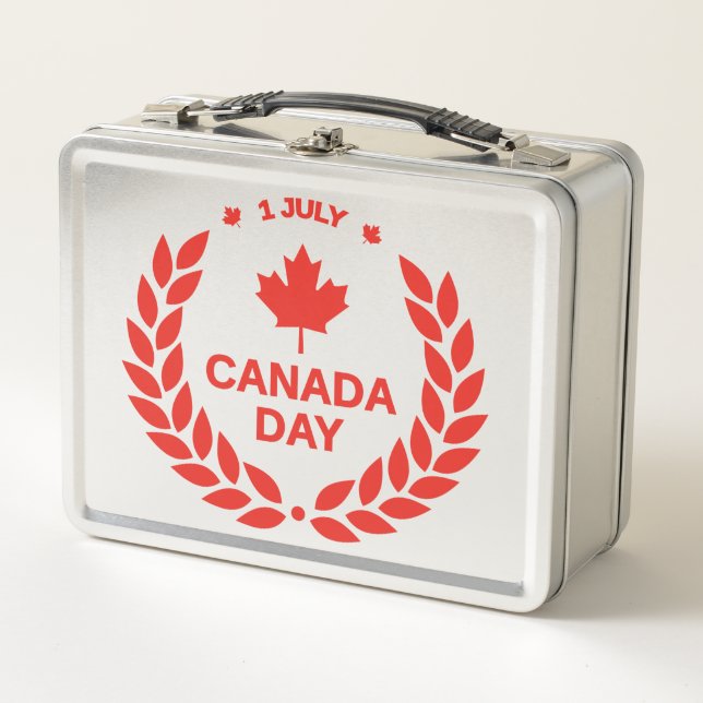 Canada Day Wreath Lunchbox (Front)
