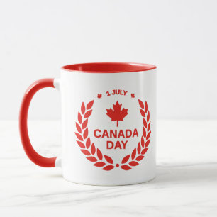 Canada Day Wreath Mug