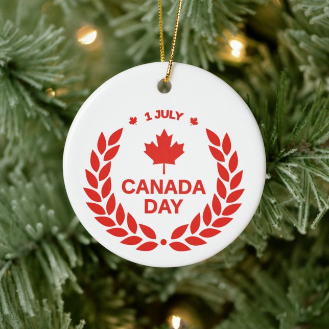 Canada Day Wreath Ornament (Tree)
