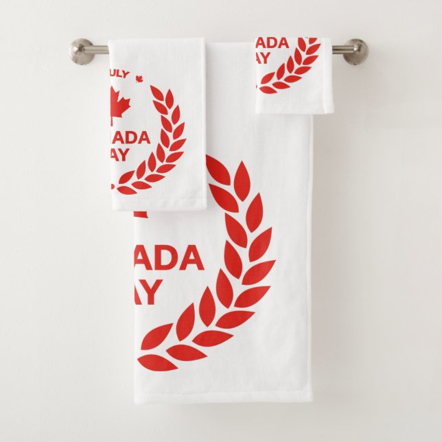 Canada Day Wreath Towel Set (Insitu)