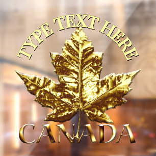 Canada Decal Sporty Custom Canada Window Cling