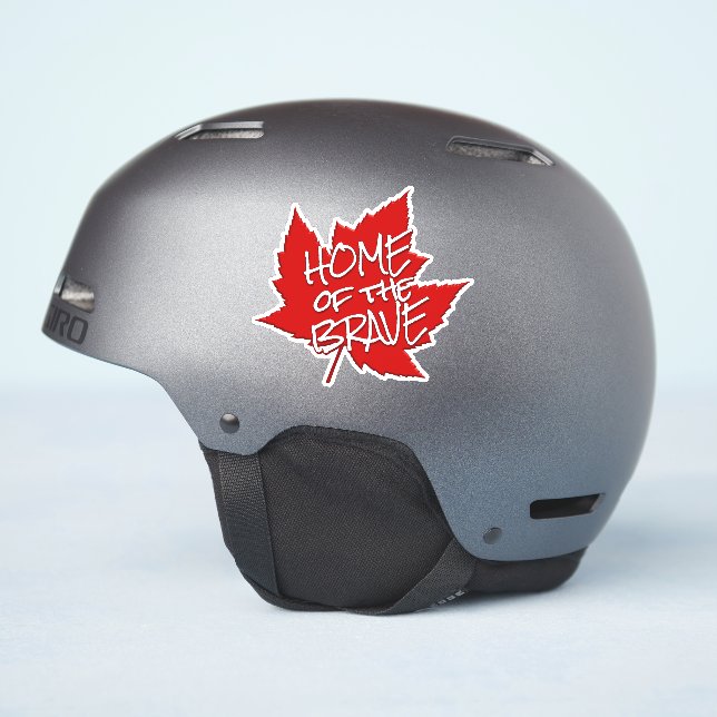 Canada Decals Maple Leaf Window Decal Stickers (Helmet Side)