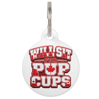 Canada Dog Tag – Will Sit For Pup Cups