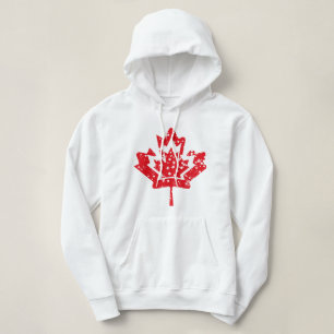 CANADA double RAIN EARTH MAPLE BY MASANSER PIXELAT Hoodie
