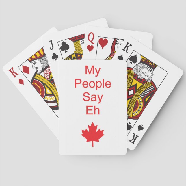 Canada eh playing cards (Back)