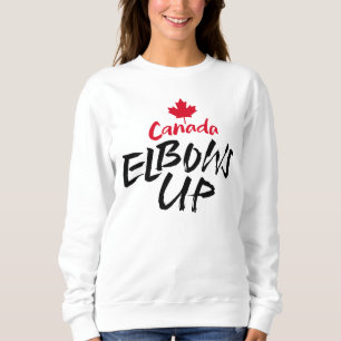 CANADA Elbows Up red maple is not for sale to USA Sweatshirt