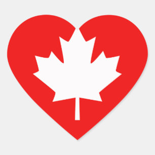 Canada Established 1867 150 Years Style Heart Sticker