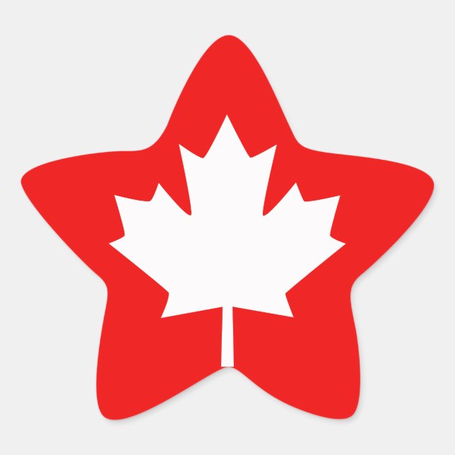 Canada Established 1867 150 Years Style Star Sticker (Front)