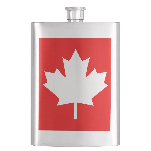 Canada Established 1867 Anniversary 150 Years Hip Flask (Front)