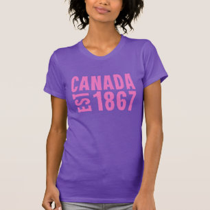 Canada Established 1867 Anniversary 150 Years T-Shirt
