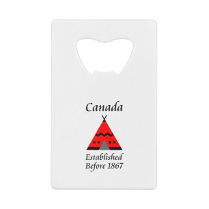Canada Established Before 1867 Red Teepee Color
