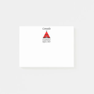 Canada Established Before 1867 Red Teepee Colour Post-it Notes