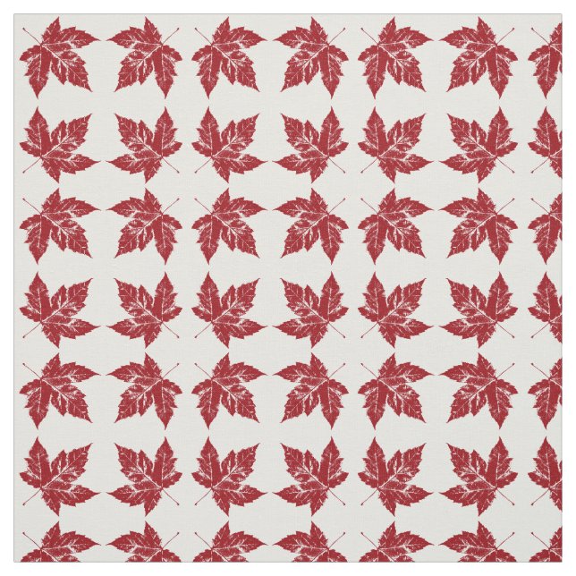 Canada Fabric Canada Flag Fabric Customised Fabric (Swatch)