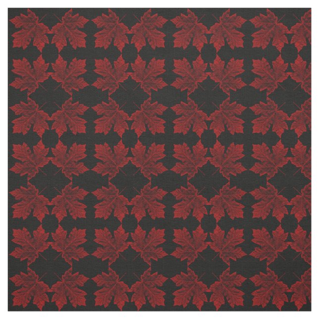 Canada Fabric Canada Flag Fabric Customised Fabric (Swatch)