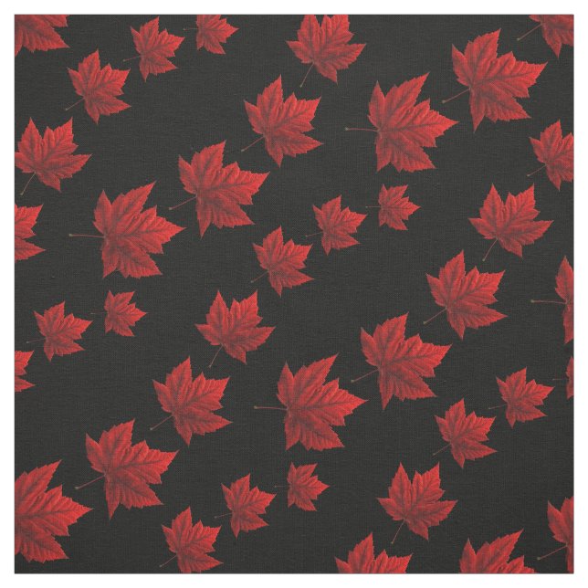 Canada Fabric Canada Flag Fabric Customised Fabric (Swatch)