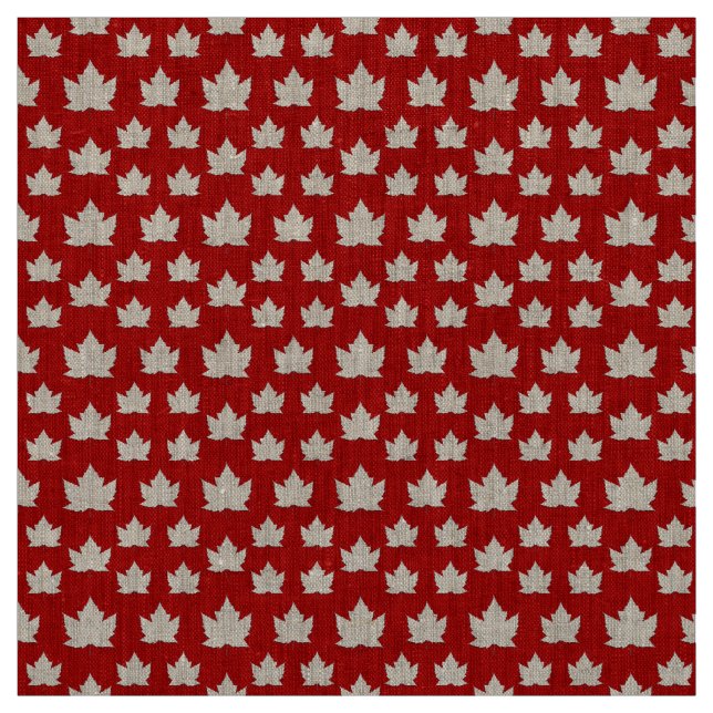 Canada Fabric Canada Flag Fabric Customised Fabric (Swatch)