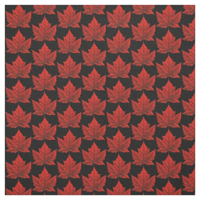 Canada Fabric Canada Flag Fabric Customised Fabric (Swatch)