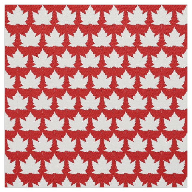 Canada Fabric Canada Maple Leaf Fabric Flag Fabric (Swatch)