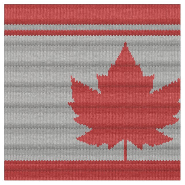 Canada Fabric Customised Knit Print Canada Fabric (Close Up)