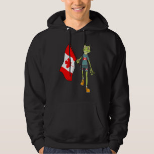 Canada Fan Frog Hoodie