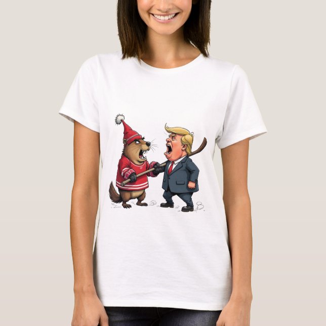 Canada fighting Trump T-Shirt (Front)