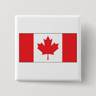 Canada Flag 15 Cm Square Badge