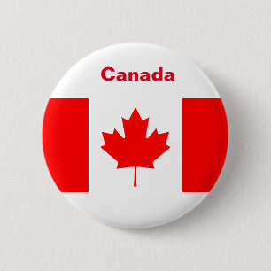 Canada Flag 6 Cm Round Badge