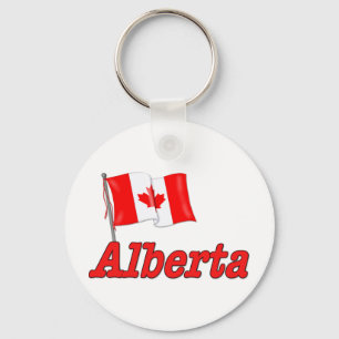 Canada Flag - Alberta Key Ring