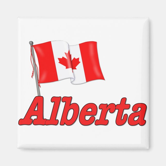 Canada Flag - Alberta Magnet (Front)