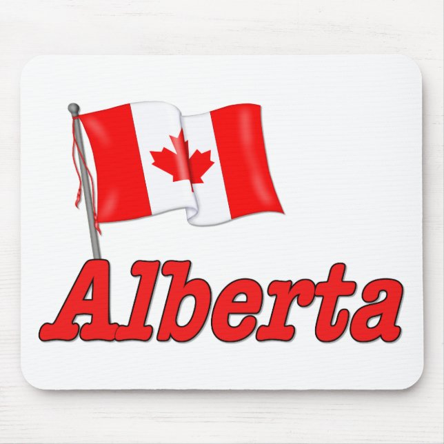 Canada Flag - Alberta Mouse Mat (Front)