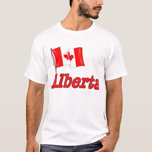 Canada Flag - Alberta T-Shirt (Front)