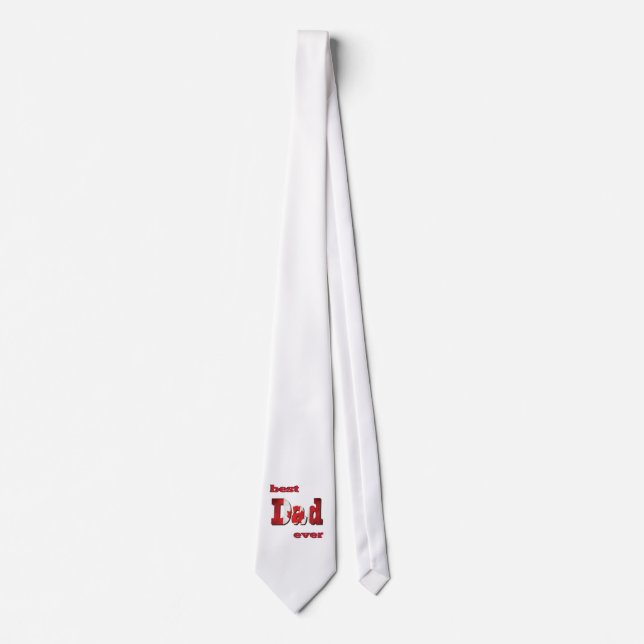 Canada Flag Amazing Best Dad neck tie (Front)