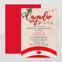 Canada Flag and Florals Wedding 