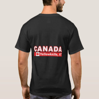 Canada Flag And Northwest Territories City Of Yell T-Shirt