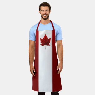 Canada Flag Apron Canada Maple Leaf Souvenir Apron