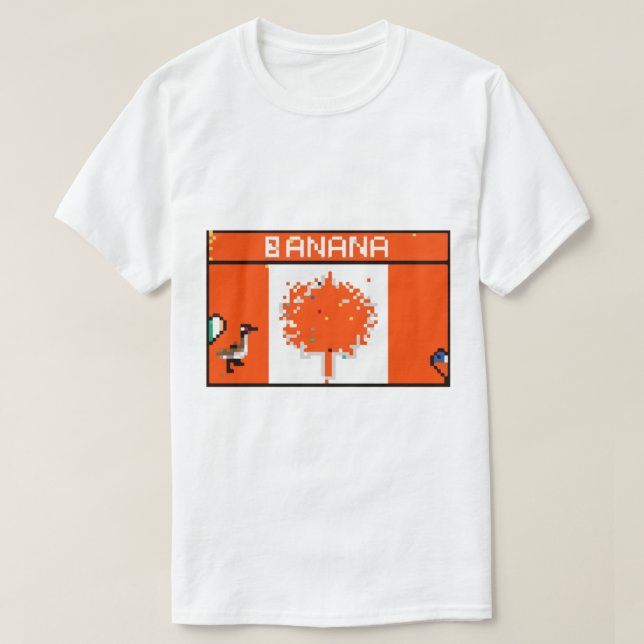 Canada flag banana rplace reddit meme   T-Shirt (Design Front)