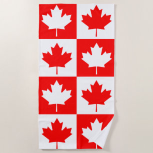Canada flag beach towel