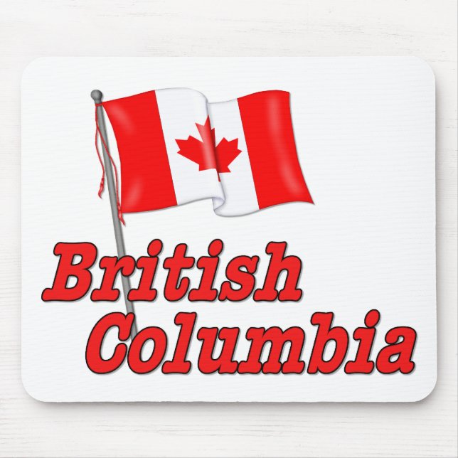 Canada Flag - British Columbia Mouse Mat (Front)