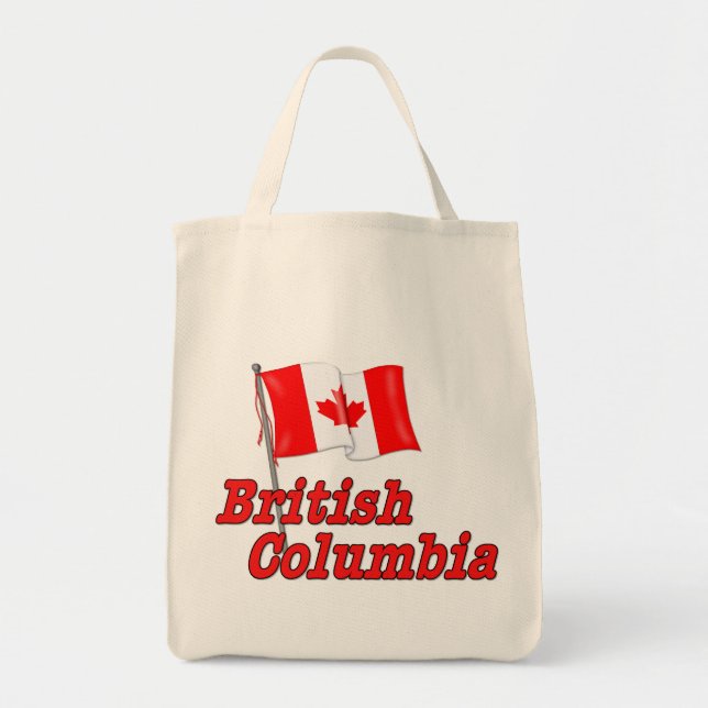 Canada Flag - British Columbia Tote Bag (Front)