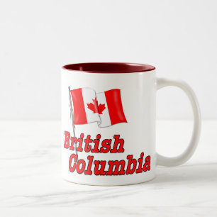 Canada Flag - British Columbia Two-Tone Coffee Mug